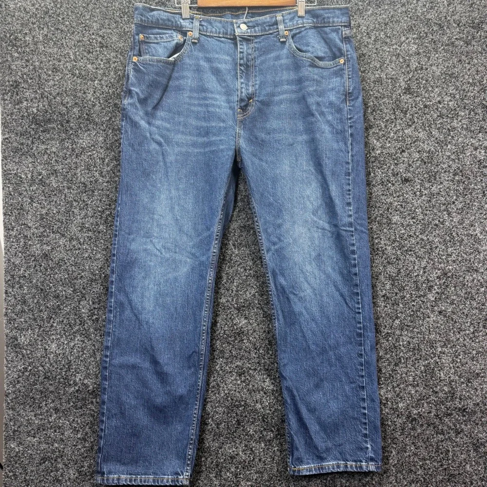 Levis‎ 505 Regular Fit Straight Leg Mens Jeans Blue Denim 40x30 Medium Wash